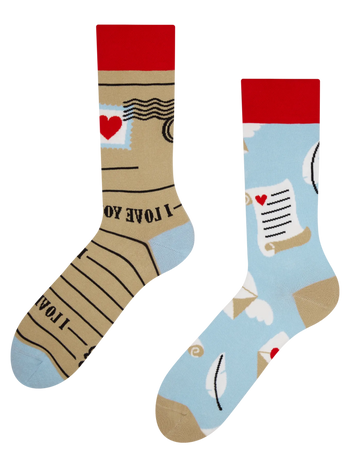 Chaussettes rigolotes Lettres d’amour