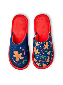Vrolijke slippers Speculaas & snoep