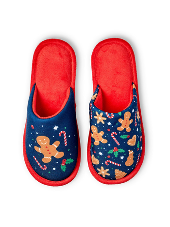 Pantoufles rigolotes Pain d'épices & sucreries