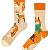 Chaussettes chaudes Renard avec écharpe