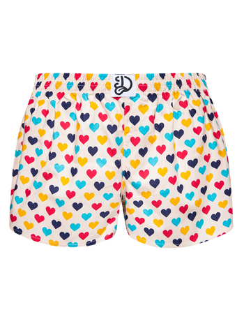Vrolijke damesboxershorts Kleurrijke hartjes