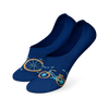 Chaussettes invisibles rigolotes Bicyclette orange