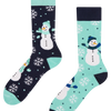 Chaussettes chaudes rigolotes Bonhomme de neige joyeux