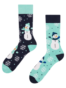 Chaussettes chaudes rigolotes Bonhomme de neige joyeux