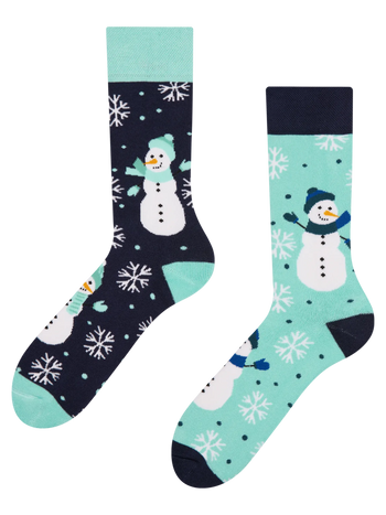 Chaussettes chaudes rigolotes Bonhomme de neige joyeux