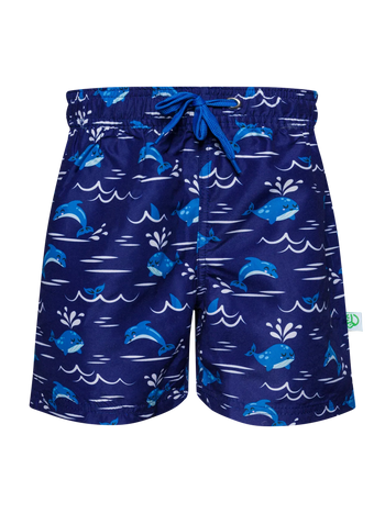 Vrolijke zwemshorts voor jongens Gelukkige walvis