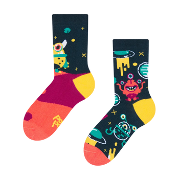Chaussettes rigolotes pour enfants Extraterrestres