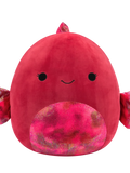 Peluche Squishmallows de 40 cm Barella le poisson Betta framboise