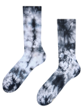 Chaussettes côtelées tie-dye avec du noir
