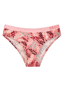 Modal damesslip Roze bladeren
