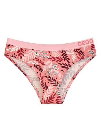 Culotte en modal pour femmes Feuilles roses